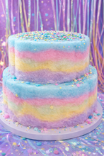 Load image into Gallery viewer, Rainbow Fairy Floss Cake