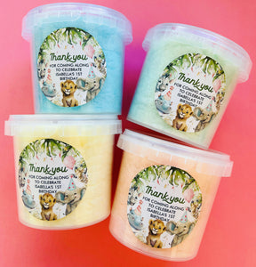 Personalised Regular Fairy Floss Tubs