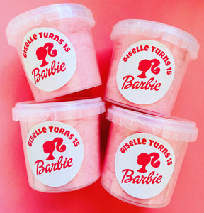 Personalised Regular Fairy Floss Tubs