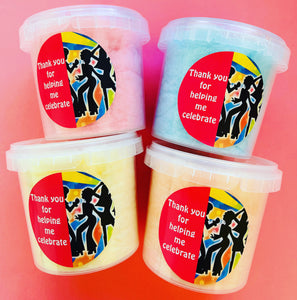 Personalised Regular Fairy Floss Tubs