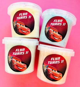 Personalised Regular Fairy Floss Tubs