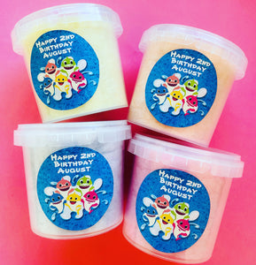 Personalised Regular Fairy Floss Tubs