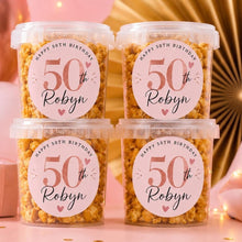 Load image into Gallery viewer, Personalised Gourmet Caramel Popcorn Tubs