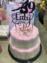 Load image into Gallery viewer, Rainbow Fairy Floss Cake