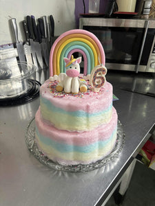 Rainbow Fairy Floss Cake
