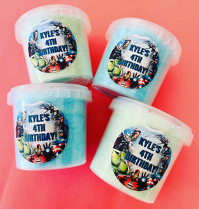 Personalised Regular Fairy Floss Tubs