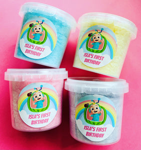 Personalised Regular Fairy Floss Tubs