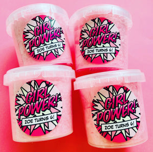 Personalised Regular Fairy Floss Tubs