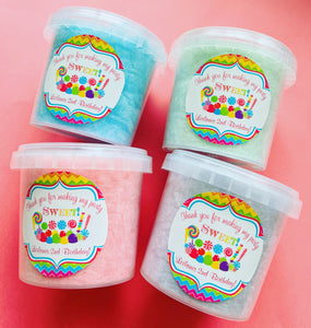 Personalised Regular Fairy Floss Tubs