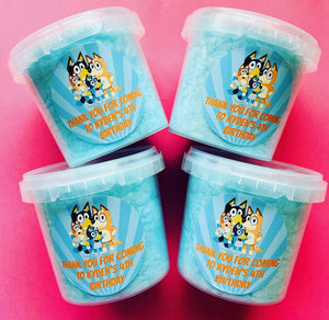 Personalised Regular Fairy Floss Tubs