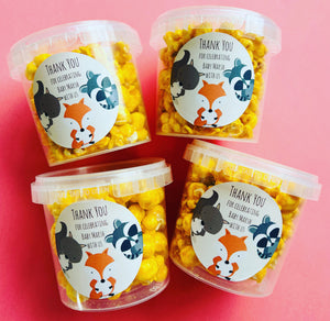 Personalised Gourmet Caramel Popcorn Tubs