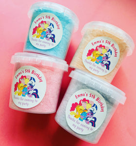 Personalised Regular Fairy Floss Tubs