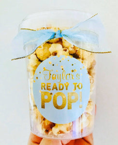 Personalised Deluxe Gourmet Caramel Popcorn Tubs