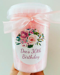 Personalised Deluxe Fairy Floss Tub