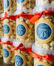 Load image into Gallery viewer, Personalised Deluxe Gourmet Caramel Popcorn Tubs