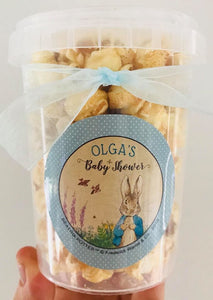 Personalised Deluxe Gourmet Caramel Popcorn Tubs