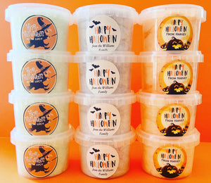 Halloween Spooky Fairy Floss Tubs