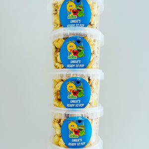 Personalised Gourmet Caramel Popcorn Tubs