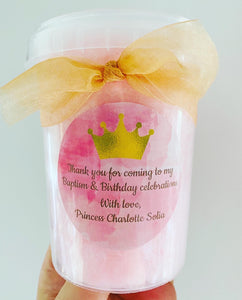 Personalised Deluxe Fairy Floss Tub