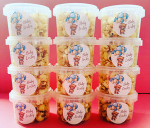 Personalised Gourmet Caramel Popcorn Tubs