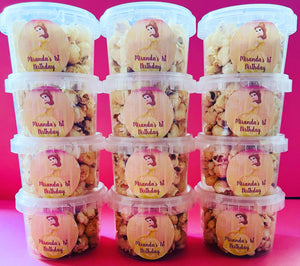 Personalised Gourmet Caramel Popcorn Tubs