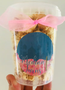 Personalised Deluxe Gourmet Caramel Popcorn Tubs