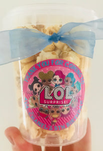 Personalised Deluxe Gourmet Caramel Popcorn Tubs