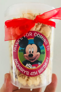 Personalised Deluxe Gourmet Caramel Popcorn Tubs